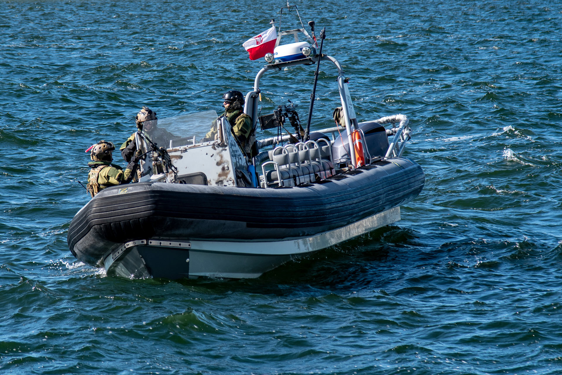 military-boat-on-water